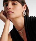 Yeprem Y-Couture 18kt white gold drop earrings with diamonds