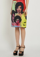 Versace Printed Silk Midi Skirt Multicoloured
