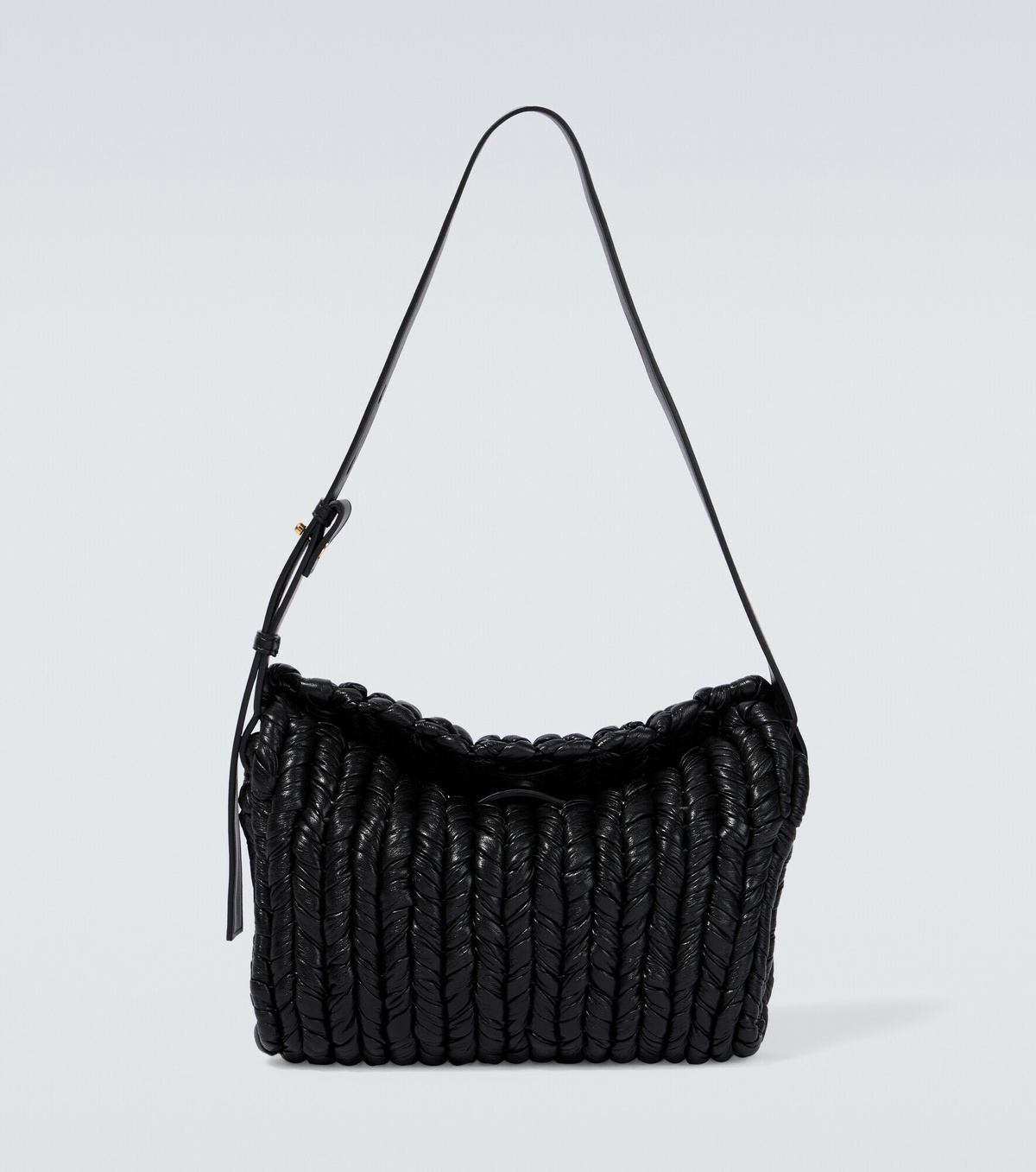 Nanushka - Busket Baguette woven shoulder bag