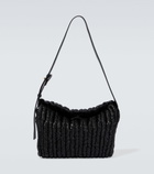Nanushka - Busket Baguette woven shoulder bag