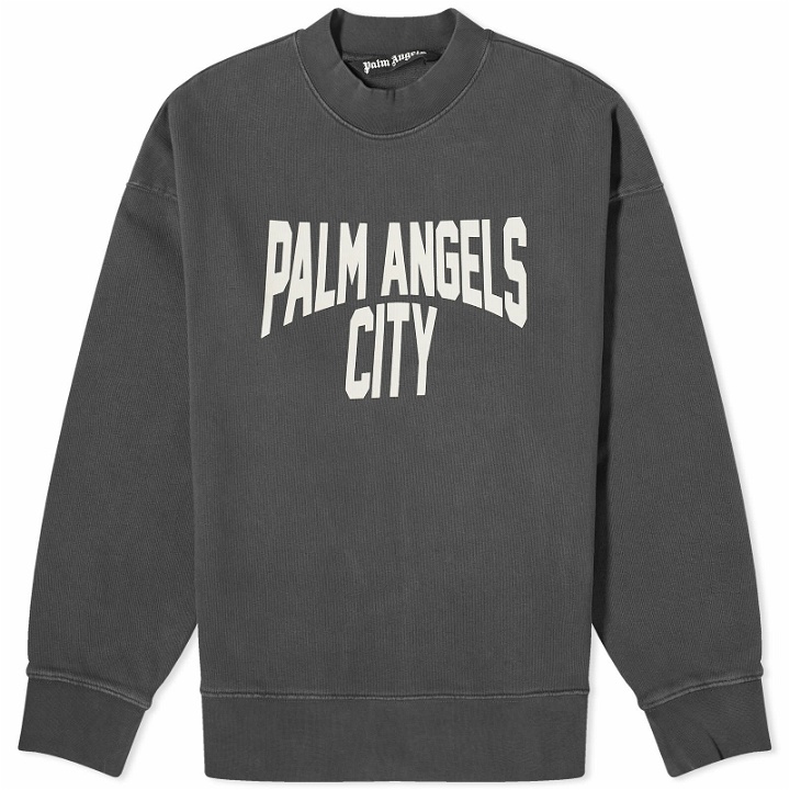 Photo: Palm Angels Men's PA City Crew Sweat in Washed Black