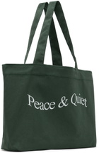 Museum of Peace & Quiet Green Wordmark Tote