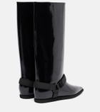 Sacai Leather knee-high boots