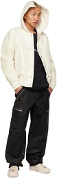 Givenchy White Hooded Varsity Bomber Jacket