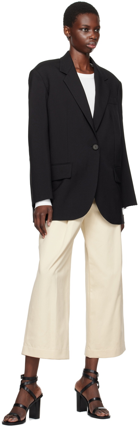 Weekend Max Mara Black Oversized Wool Blazer