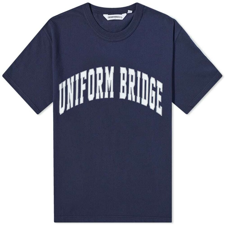 Photo: Uniform Bridge Men's Arch Logo T-Shirt in Navy
