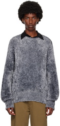 LGN Louis Gabriel Nouchi Gray Fuzzy Sweater