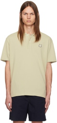 Maison Kitsuné Beige Bold Fox Head Patch Comfort Polo