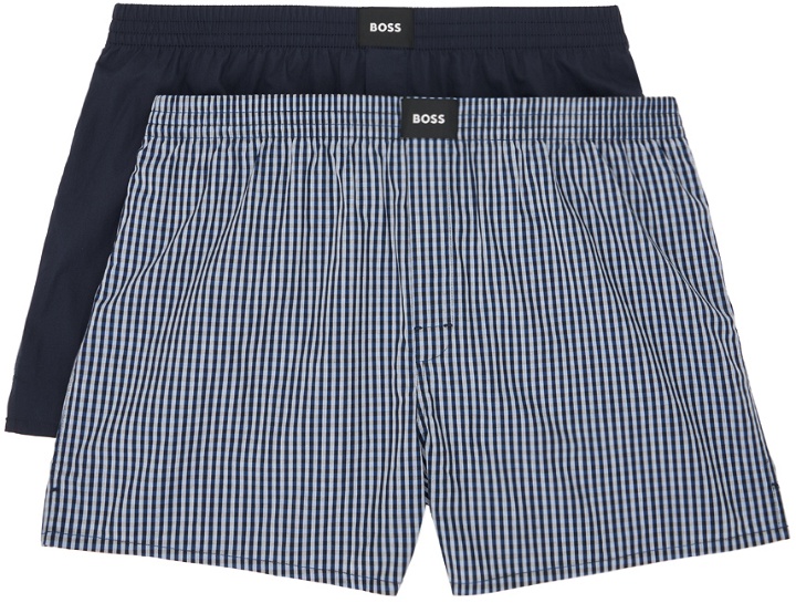 Photo: BOSS Two-Pack Navy Boxers