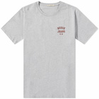 Nudie Jeans Co Men's Nudie Roy Logo T-Shirt in Grey Melange