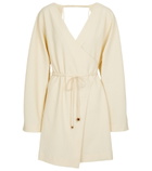 Nanushka - Beech belted seersucker minidress