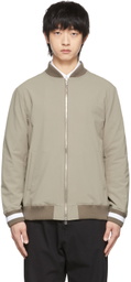 Uniform Experiment Taupe Nylon Bomber Jacket