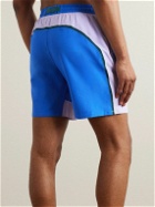 Lululemon - Pool Hybrid Pace Breaker Straight-Leg Mid-Length Mesh-Trimmed Shell Swim Shorts - Blue