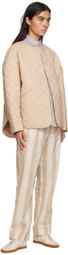 Totême Beige Quilted Jacket