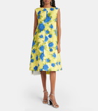 Marni Floral-print cotton midi dress