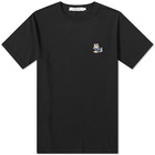 Maison Kitsuné Men's Dressed Fox Patch Classic T-Shirt in Black