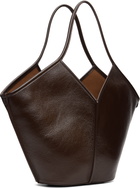 HEREU Brown Calella Distressed Tote