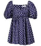 Caroline Constas Brie polka-dot cotton-blend minidress