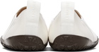 LEMAIRE White Vibram Glove Slip On Leather Sneakers