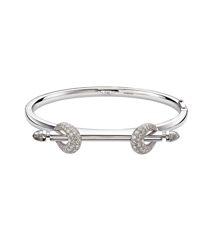 Photo: Ananya Chakra Icon 18kt white gold bracelet with diamonds and quartz