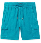 Vilebrequin - Baie Linen Cargo Shorts - Men - Blue