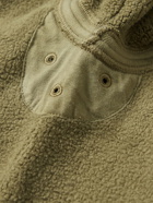 C.P. Company - Cotton-Blend Fleece Zip-Up Hoodie - Green