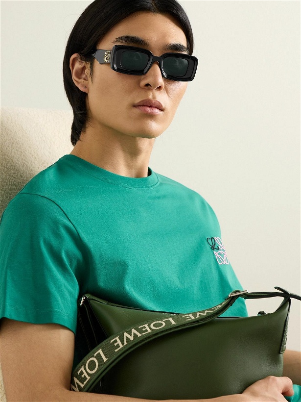Photo: LOEWE - Anagram Rectangular-Frame Acetate Sunglasses