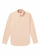 TOM FORD - Button-Down Collar Lyocell and Silk-Blend Shirt - Orange