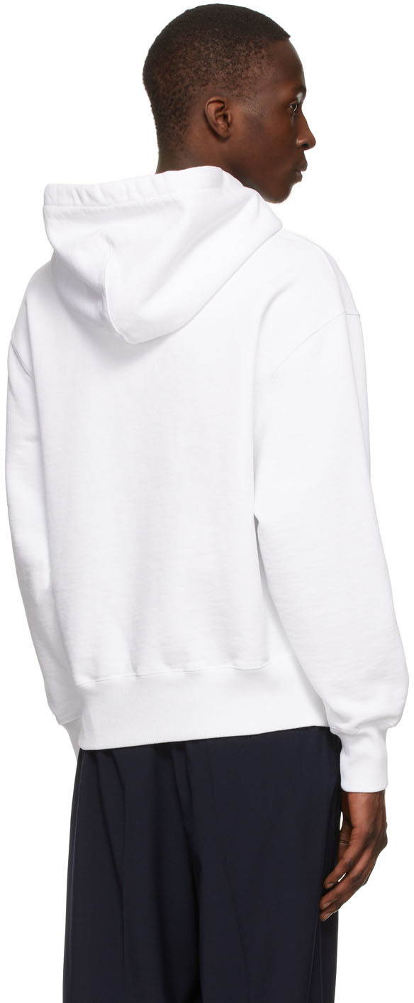 AMI Paris White Ami De Cœur Hoodie AMI