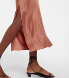 Nanushka Fiore satin midi dress