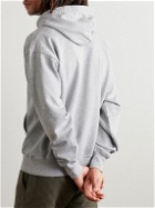 Emotionally Unavailable - Logo-Print Cotton-Jersey Hoodie - Gray