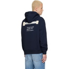 Givenchy Navy Couture Seam Archive Print Hoodie