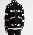 Moncler - Reversible Logo-Intarsia Fleece Jacket - Black