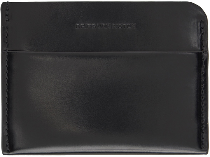 Photo: Dries Van Noten Black Embossed Card Holder