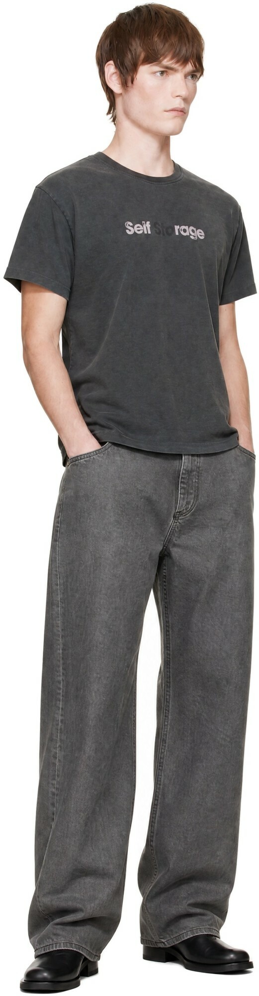 Sunflower Gray Super Wide Jeans