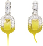Ottolinger Silver & Yellow Diamond Dip Clip Earrings