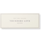 Thunders Love - Nautical Turn Striped Ribbed Cotton-Blend Socks - Brown