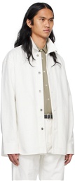 Jil Sander White Buttoned Denim Shirt