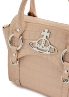 Vivienne Westwood Betty Small Crocodile-effect Leather top Handle bag - Cream - One Size