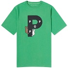 Pop Trading Company Men's x Miffy Big P T-Shirt in Green