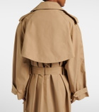 The Frankie Shop Riva oversized cotton trench coat