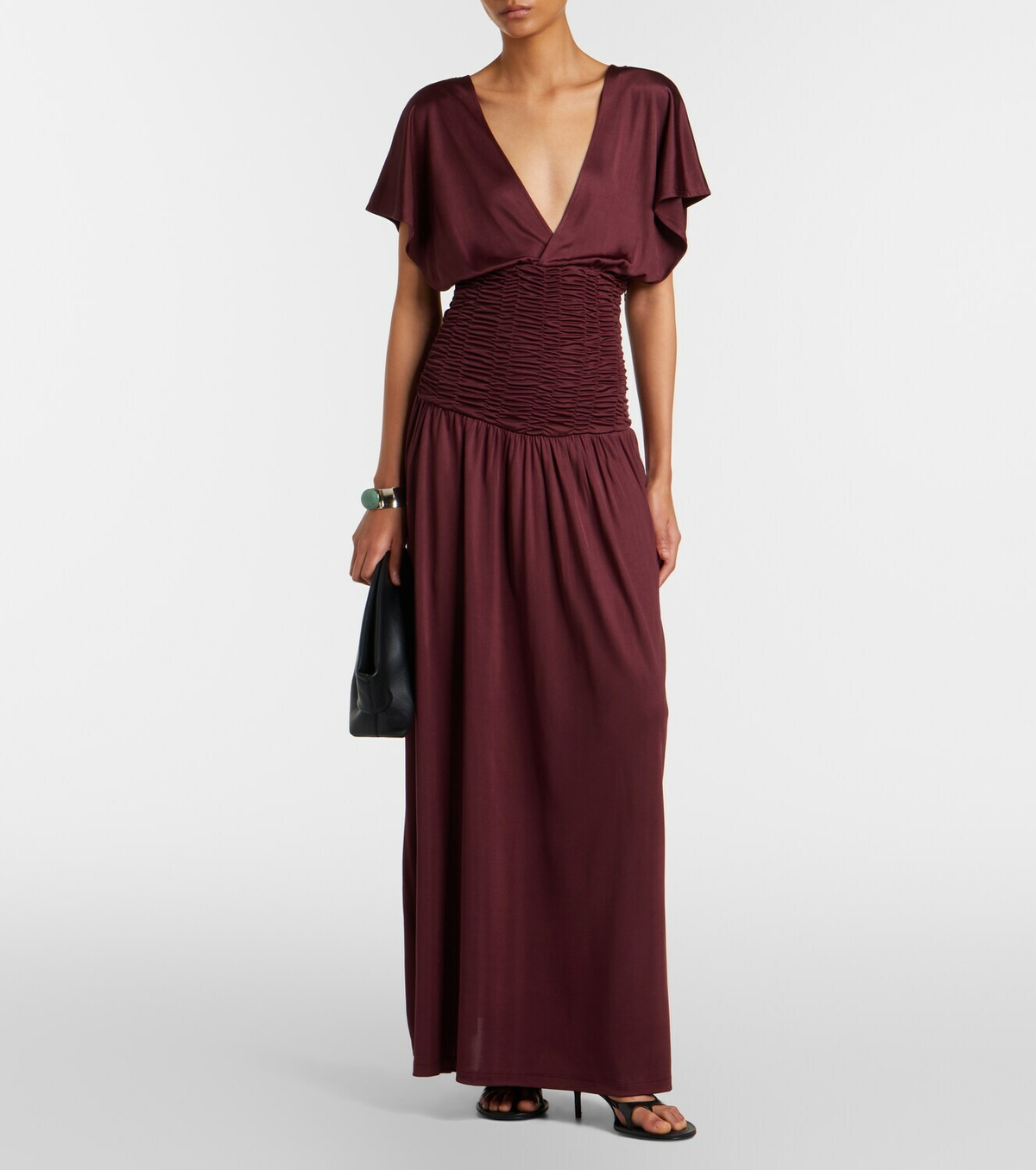 Aya Muse Anara ruched maxi dress