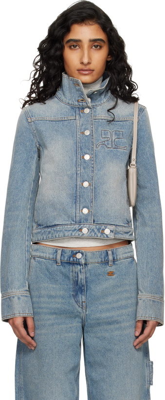 Photo: Courrèges Blue Reedition Denim Jacket