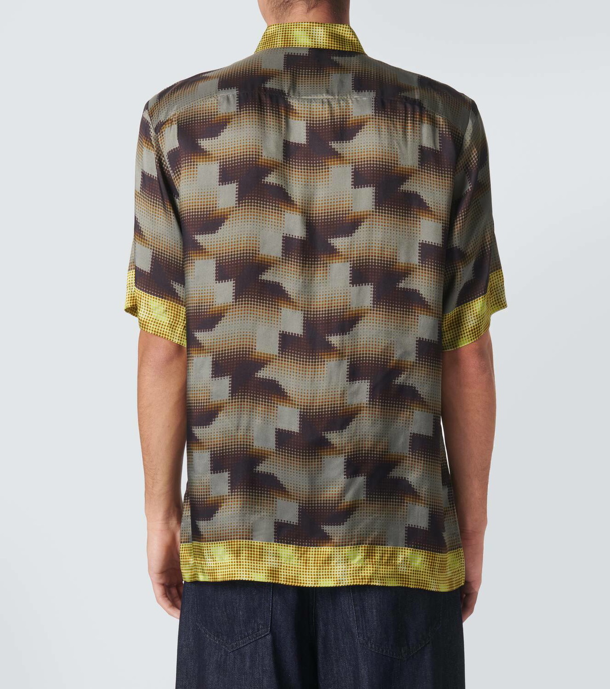 Dries Van Noten Printed bowling shirt