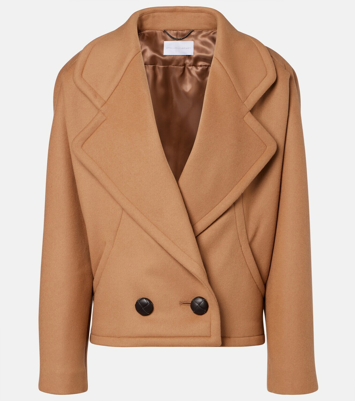 Stella McCartney Cropped wool peacoat