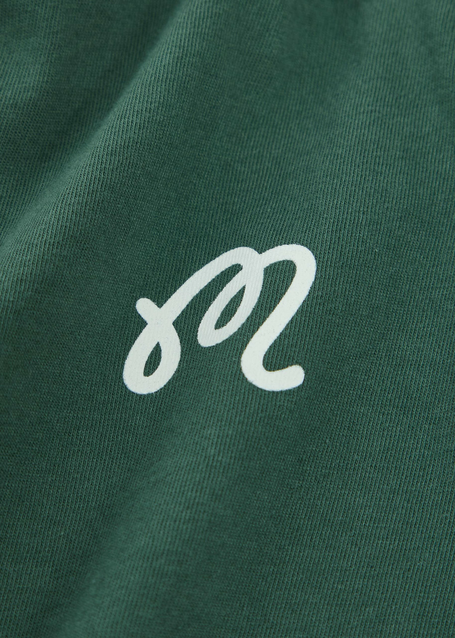 Malbon Bermuda Logo-print Cotton T-shirt Green