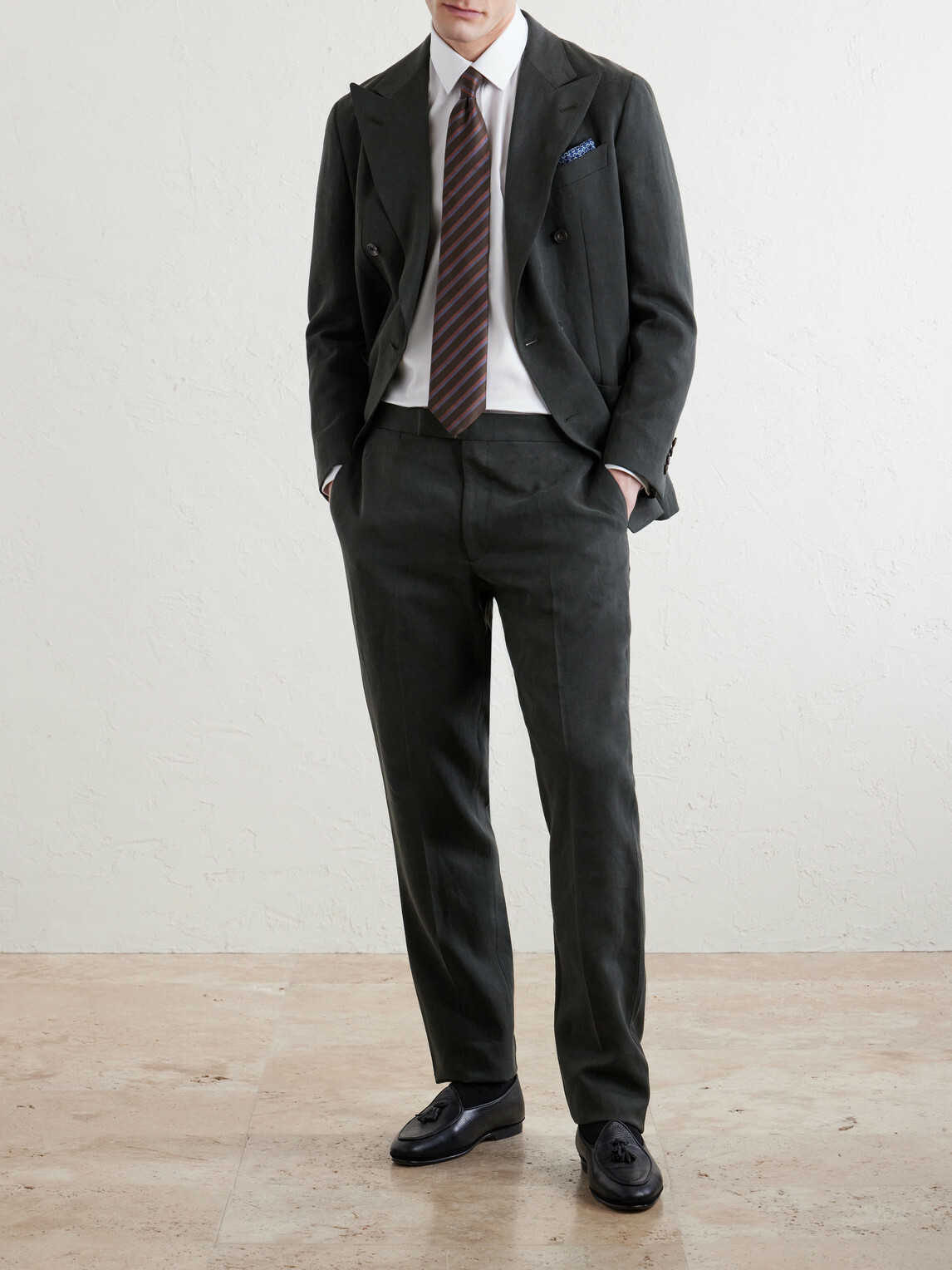 Charvet - Cotton-Herringbone Shirt - White