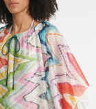 Missoni Mare Zig-zag jacquard beach minidress