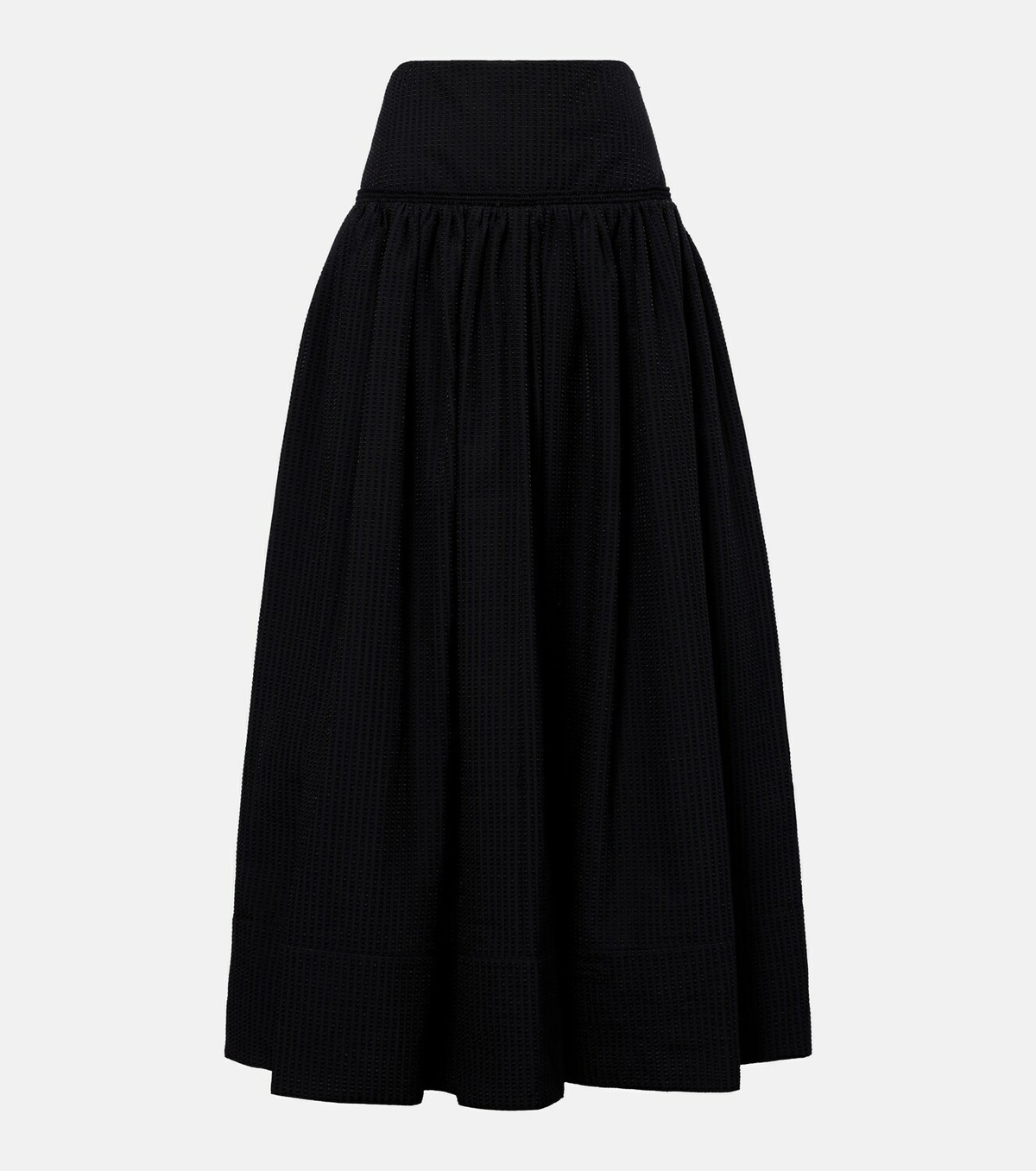 Alaïa Cotton-blend maxi skirt