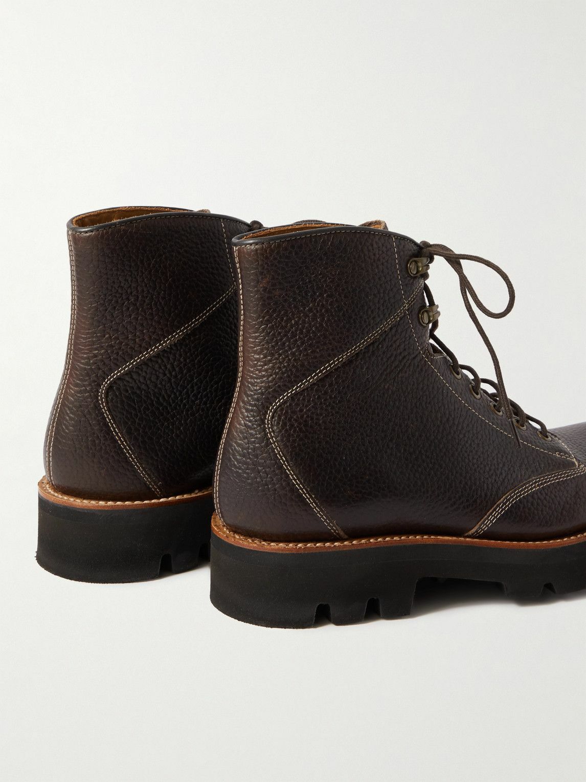 Grenson - Emmett Full-Grain Leather Boots - Brown